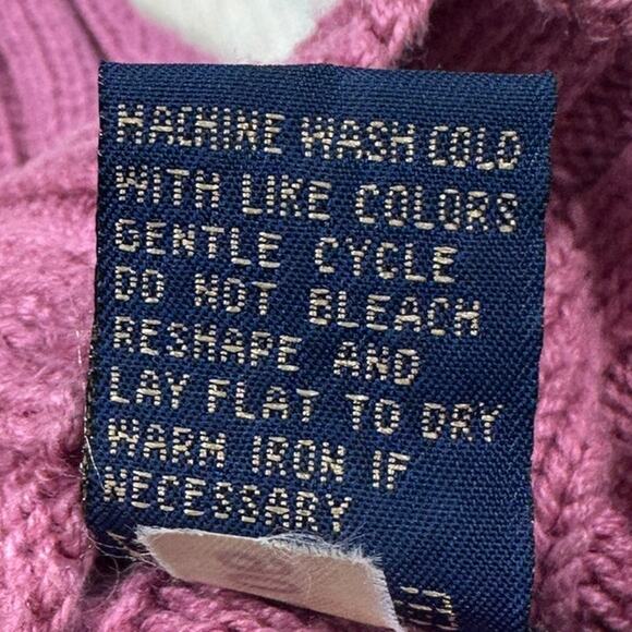 VTG Herman Geist Pink Mock Neck Ribbed Knit Slim Fit Casual Pullover Sweater LG - Picture 10 of 14